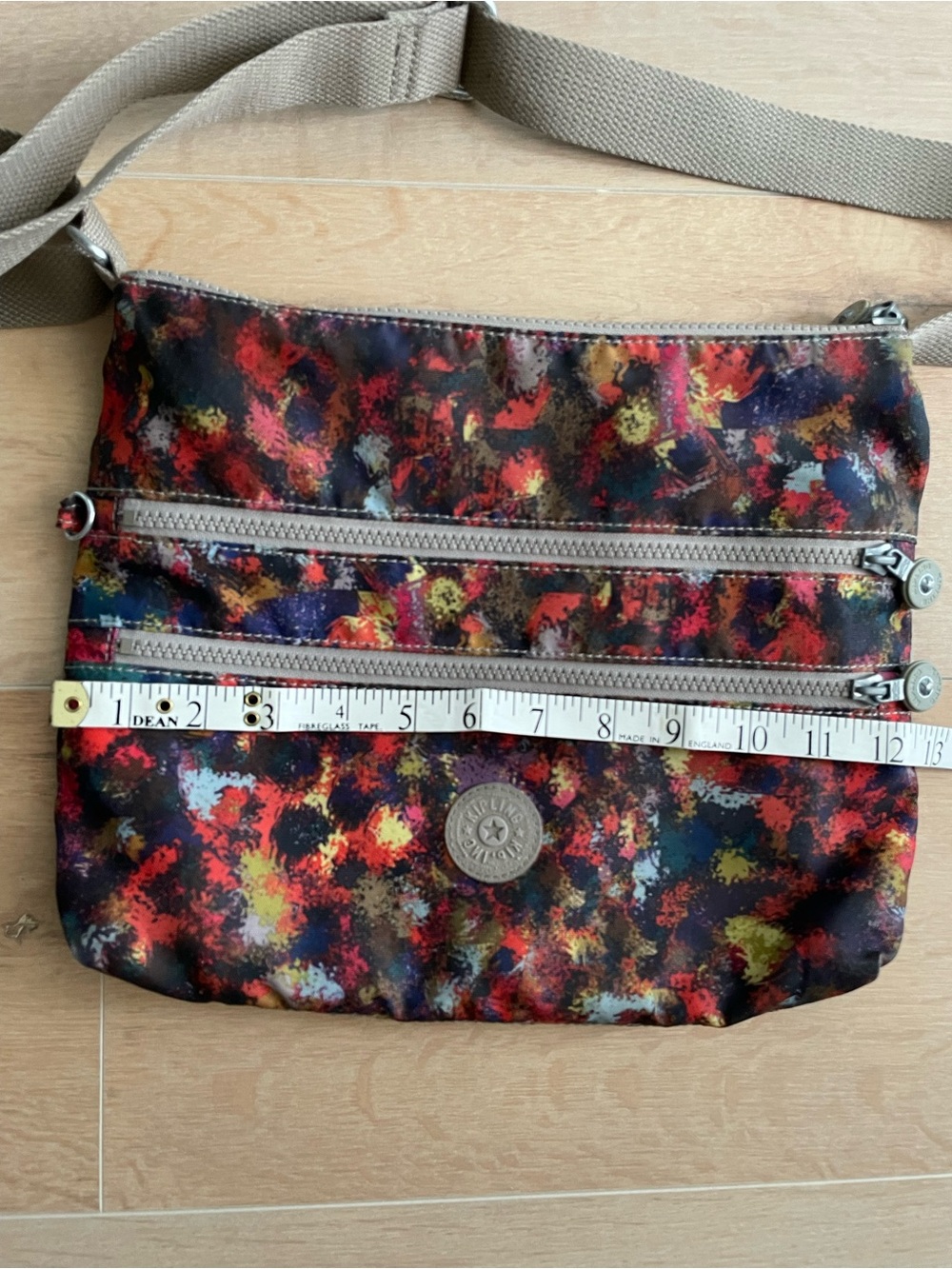 KIPLING Nylon Multi-Color Pattern Crossbody Bag - Picture 9 of 12